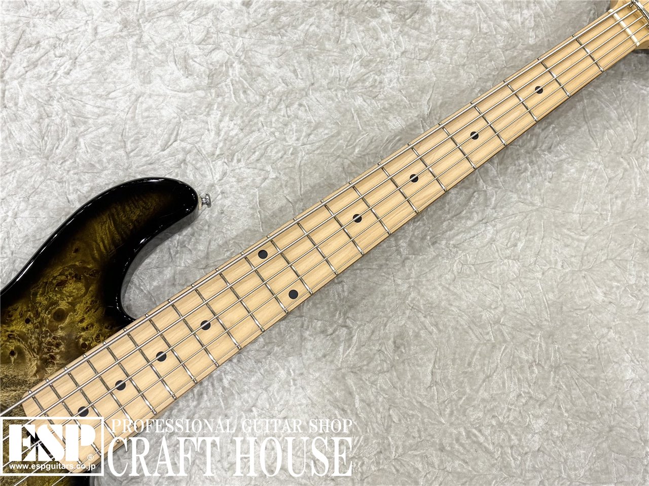 【即納可能・中古品】Lakland SL55-94 Deluxe Poplar Burl / Dark Oak Green Sunburst / Maple FB 渋谷店 - 3