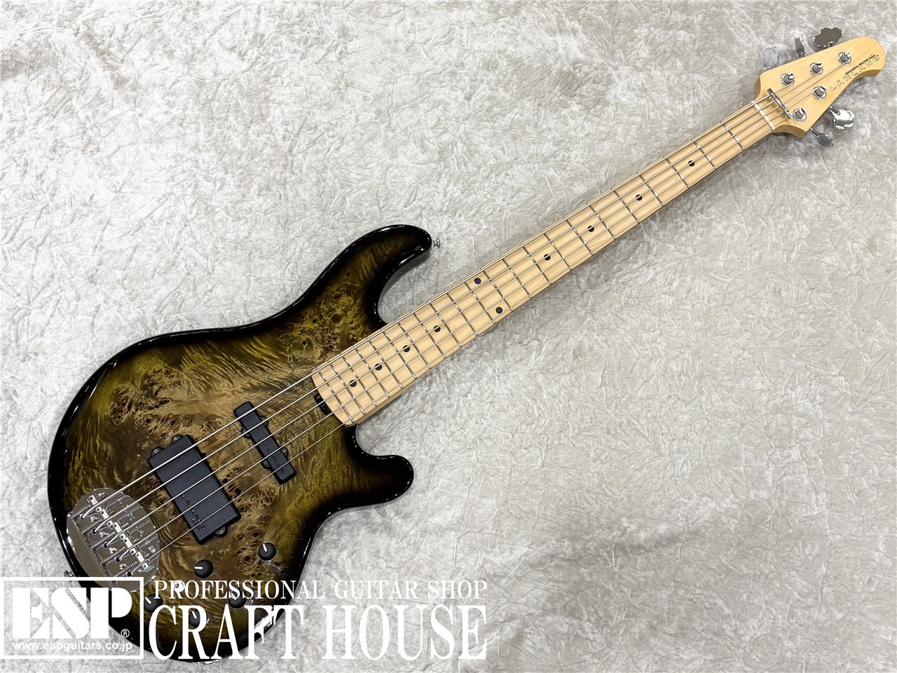 【即納可能・中古品】Lakland SL55-94 Deluxe Poplar Burl / Dark Oak Green Sunburst / Maple FB 渋谷店