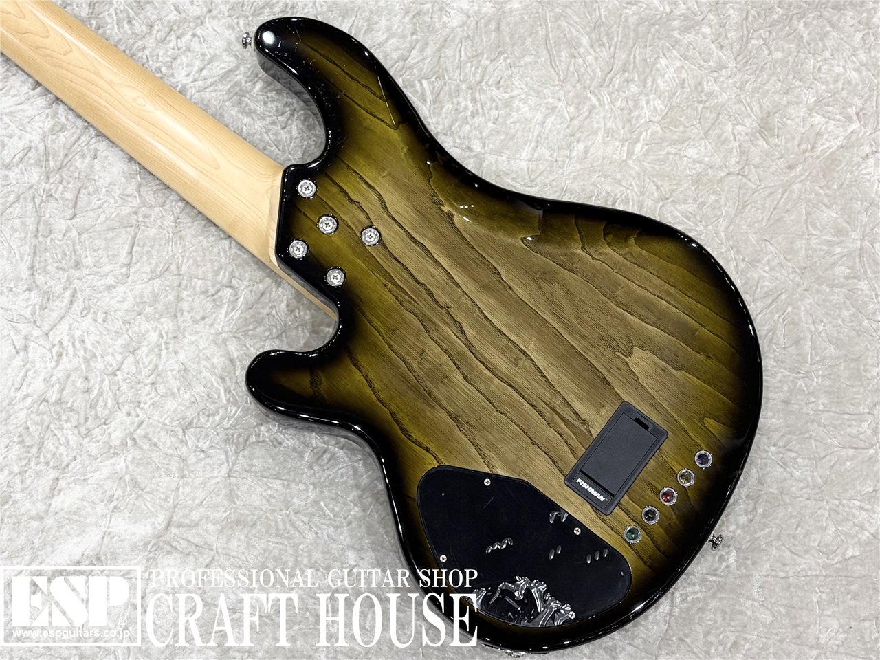 【即納可能・中古品】Lakland SL55-94 Deluxe Poplar Burl / Dark Oak Green Sunburst / Maple FB 渋谷店 - 6