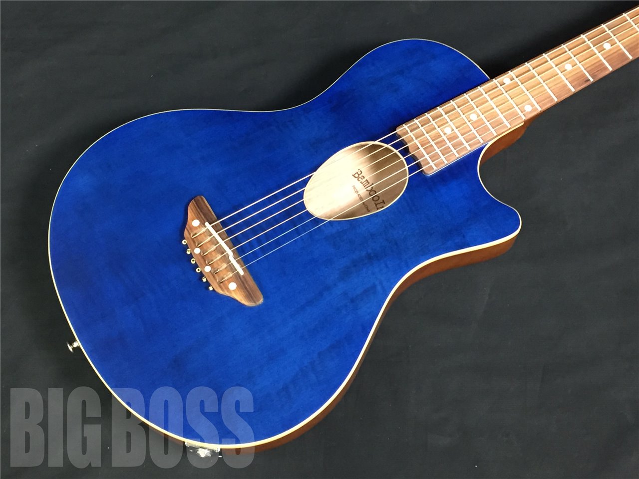 【受注生産】BambooInn(バンブーイン) BambooInn-CE See Thru Blue (エレクトリックアコースティックギター)