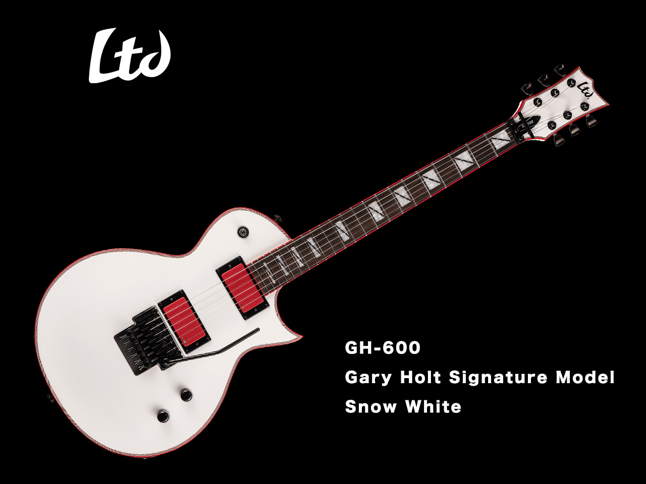 【受注生産】LTD(エルティーディー) GH-600 Snow White (EXODUS/SLAYER Gary Holt Signature Model )