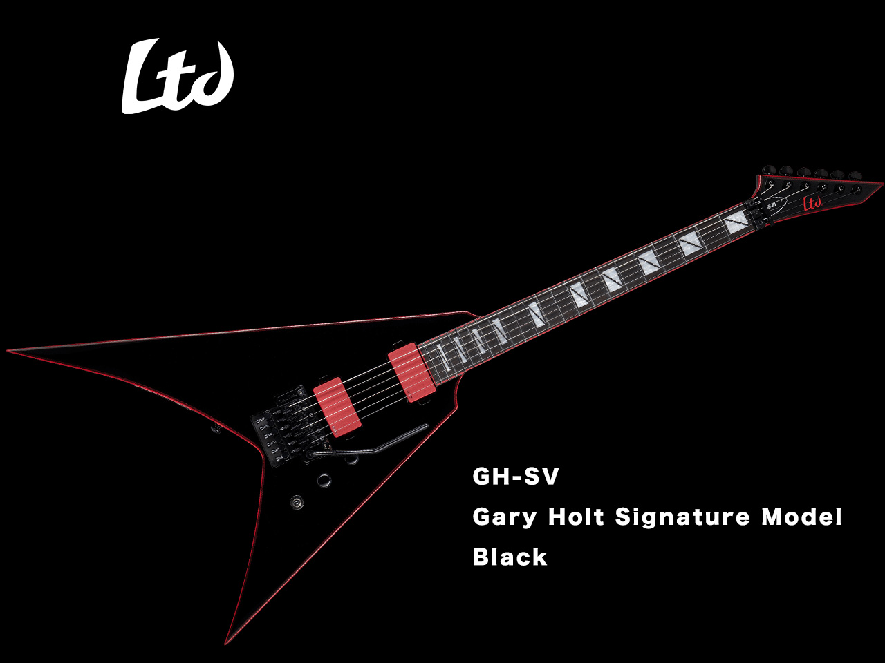 【受注生産】LTD(エルティーディー) GH-SV Black (EXODUS/SLAYER Gary Holt Signature Model )