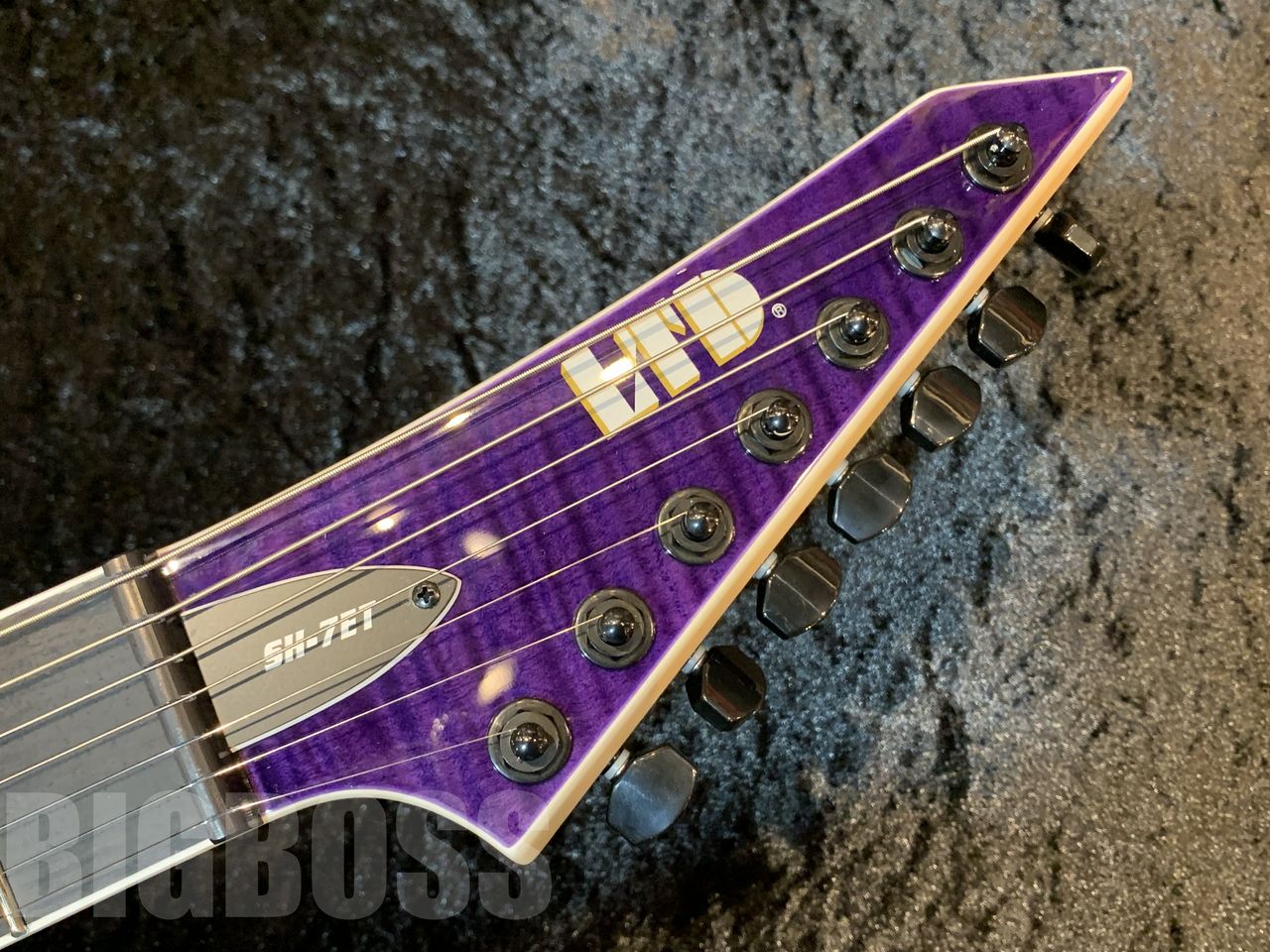 【即納可能】LTD(エルティーディー) SH-7 EVERTUNE【See Thru Purple】 (Korn  Brian “Head” Welchモデル) 福岡店