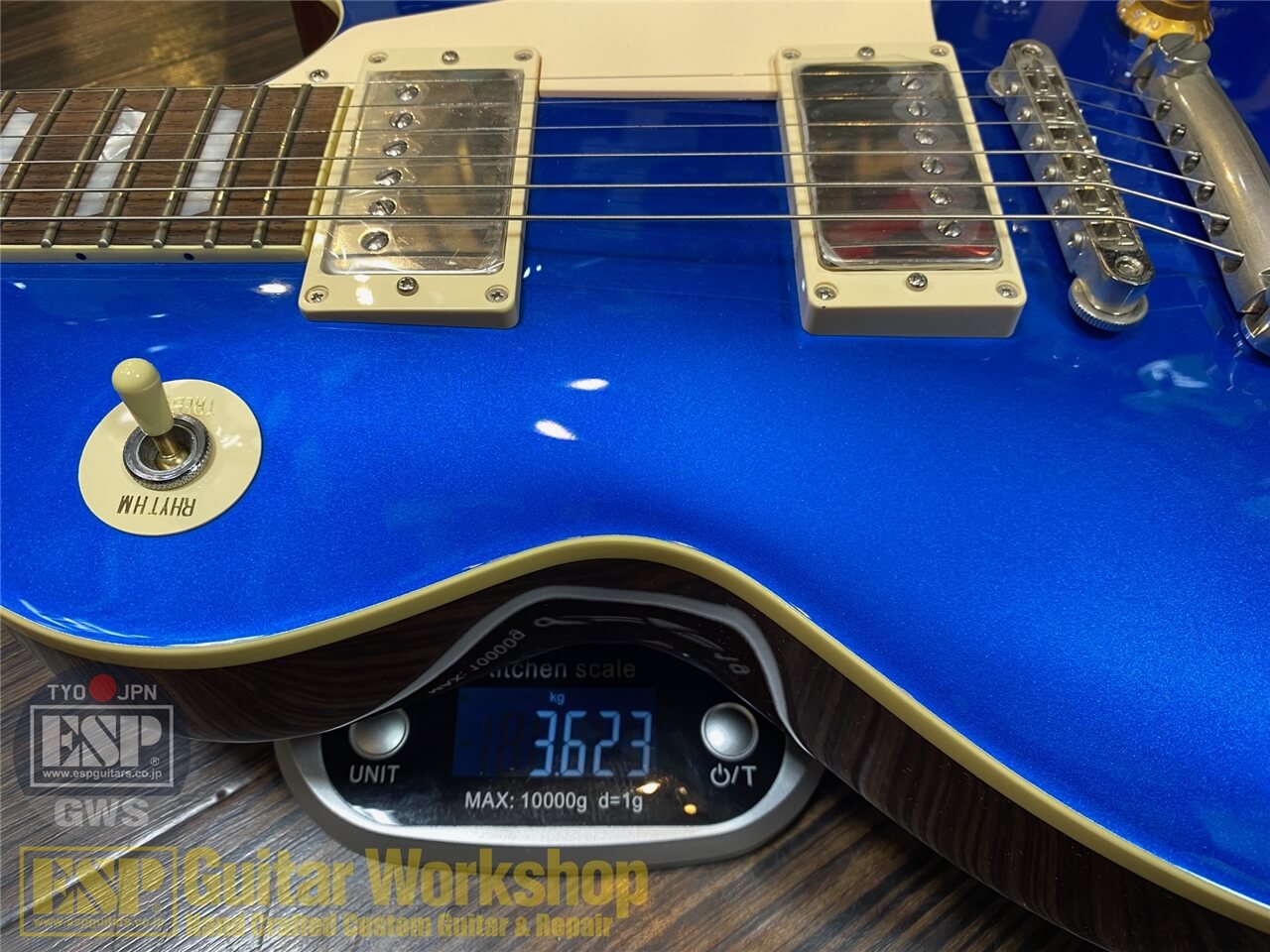 【即納可能】Three Dots Guitars （スリードッツ）LP/Sapphire Blue Metallic GWS