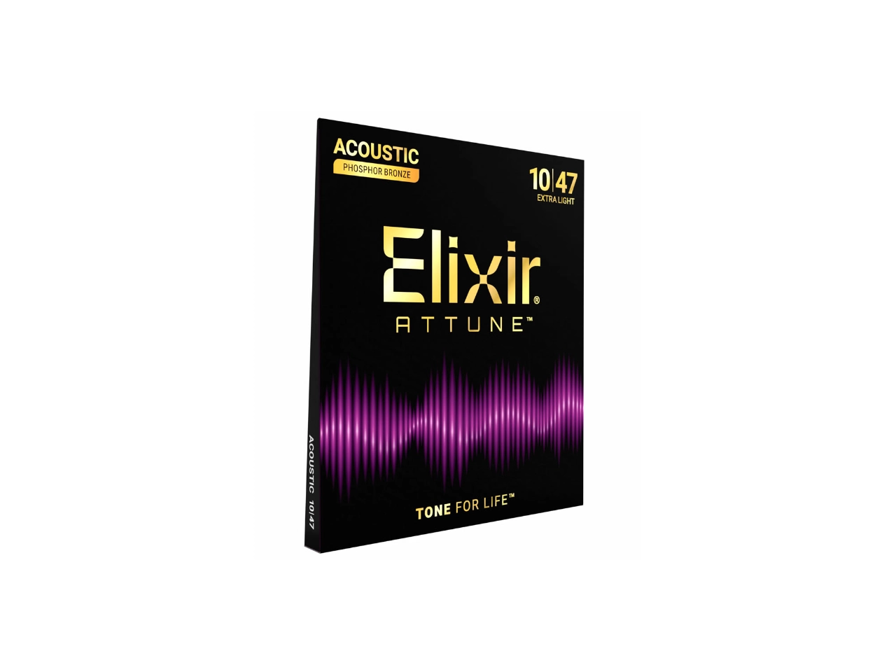 Elixir®(エリクサー) Attune™ Acoustic Phosphor Bronze, Extra Light .010-.047 #21002 (アコースティックギター弦) - 2