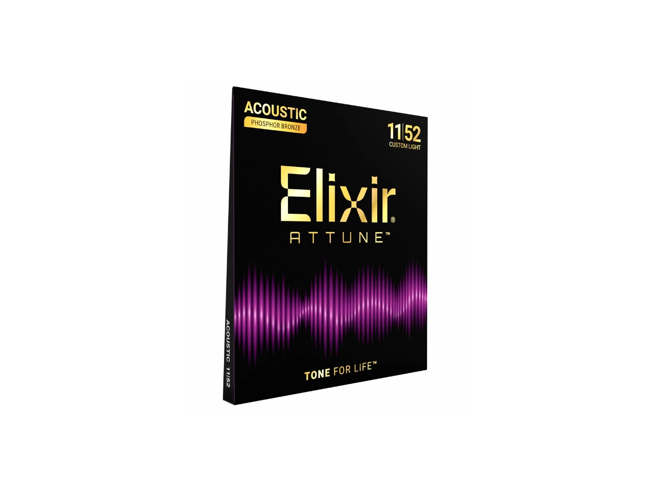 Elixir®(エリクサー) Attune™ Acoustic Phosphor Bronze, Custom Light .011-.052 #21027 (アコースティックギター弦) - 2