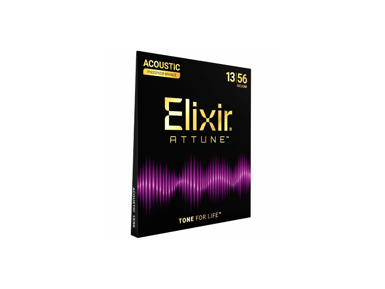 Elixir®(エリクサー) Attune™ Acoustic Phosphor Bronze, Medium .013-.056 #21102 (アコースティックギター弦) - 2