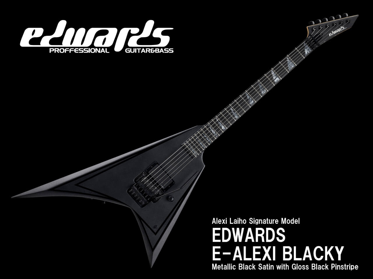 【受注生産】EDWARDS(エドワーズ) E-ALEXI BLACKY (BODOM AFTER MIDNIGHT/Alexi Laihoモデル)