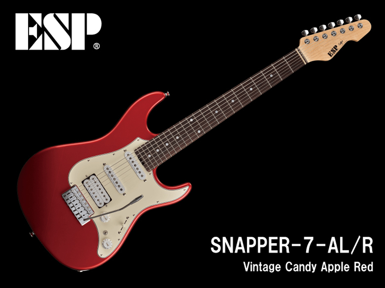 【受注生産】ESP(イーエスピー) SNAPPER-7-AL/R (Vintage Candy Apple Red)