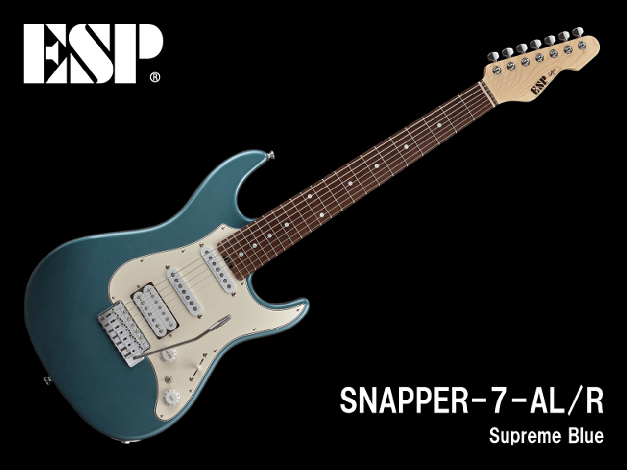 【受注生産】ESP(イーエスピー) SNAPPER-7-AL/R (Supreme Blue)