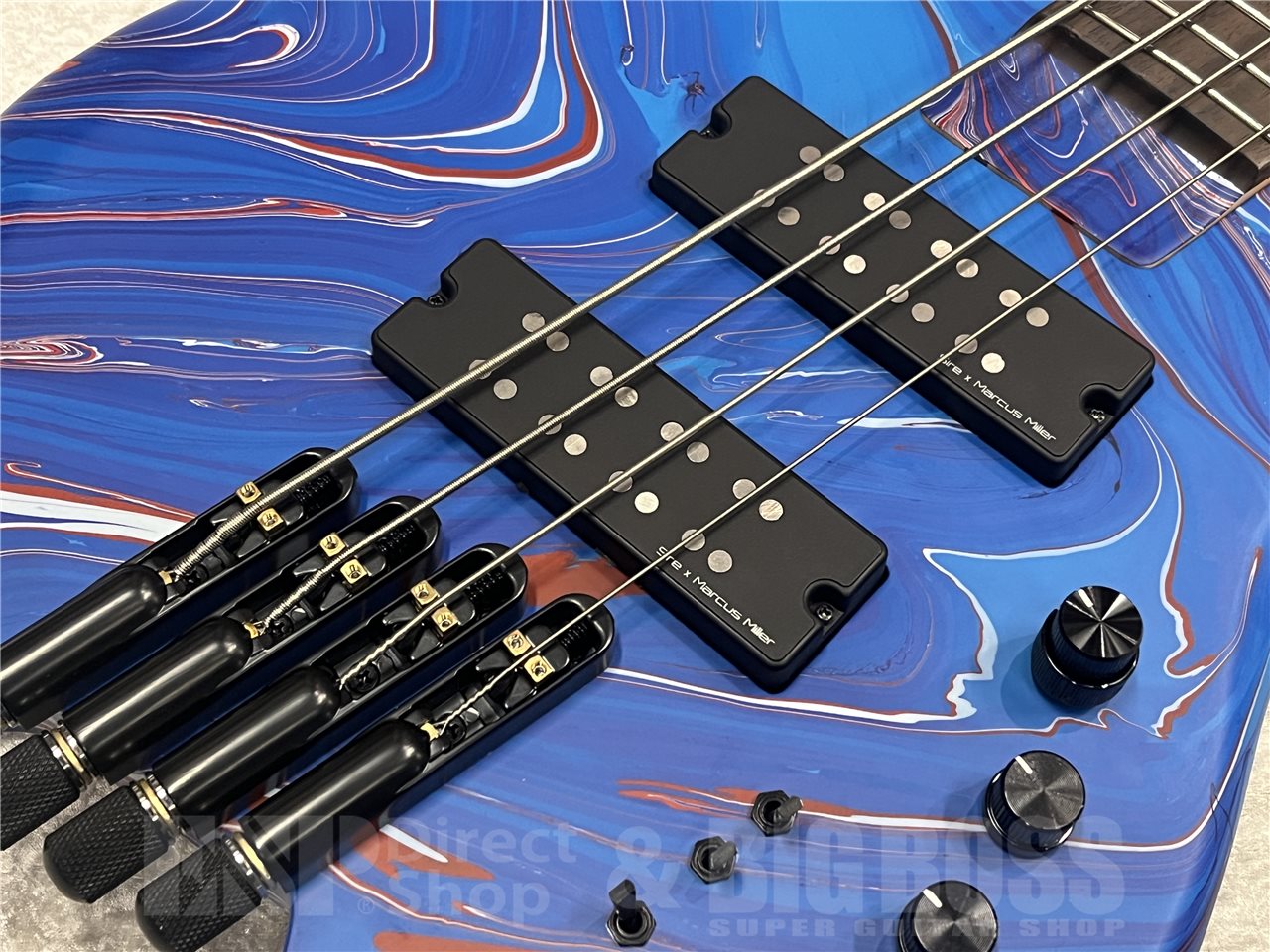 【即納可能】Sire（サイアー）Marcus Miller M6 4-String Headless Swirl（Blue Swirl）　名古屋店 - 3