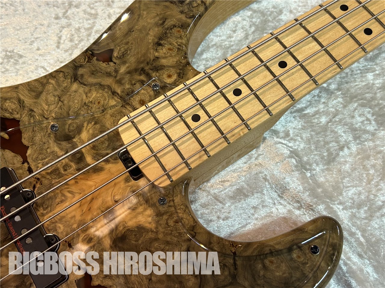☆三連休特価☆　ESP AMAZE-CTM Amber 美品 即納可能/中古品】ESP AMAZE-CTM/M Buckeye Burl (Natural) 広島店
