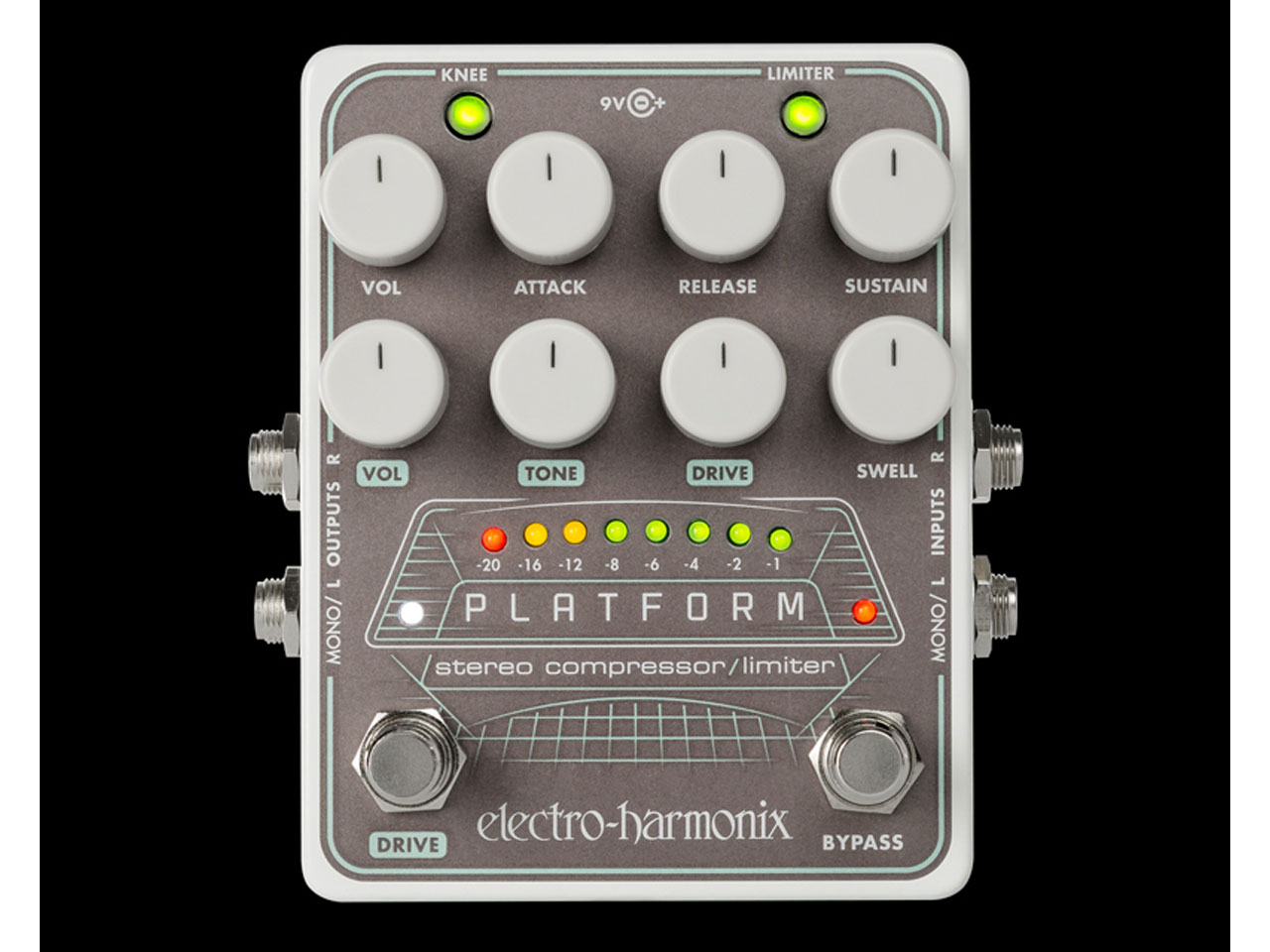 【お取寄せ商品】<br>Electro-Harmonix Platform Stereo Compressor / Limiter<br>(コンプレッサー)(エレクトロハーモニックス)