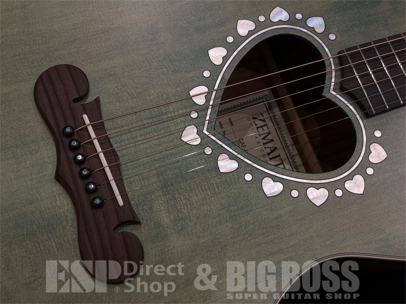 【即納可能/アウトレット】Zemaitis(ゼマイティス) CAF-90HCW / Forest Green Mother of Pearl 京都店 - 3