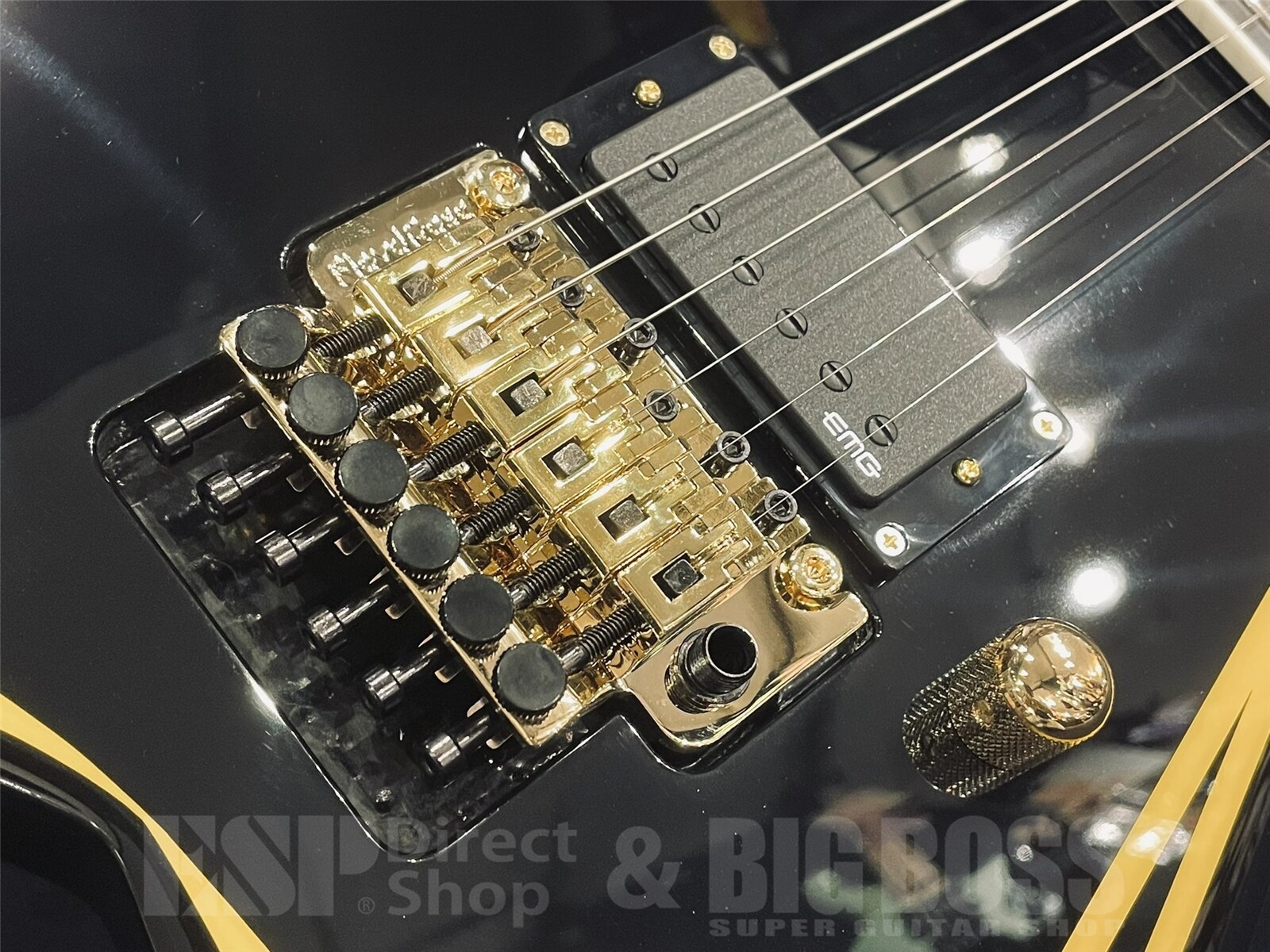 【即納可能】EDWARDS(エドワーズ) E-ALEXI KATAKANA / Black with Yellow Pinstripe (Alexi Laiho Model) 京都店 - 3