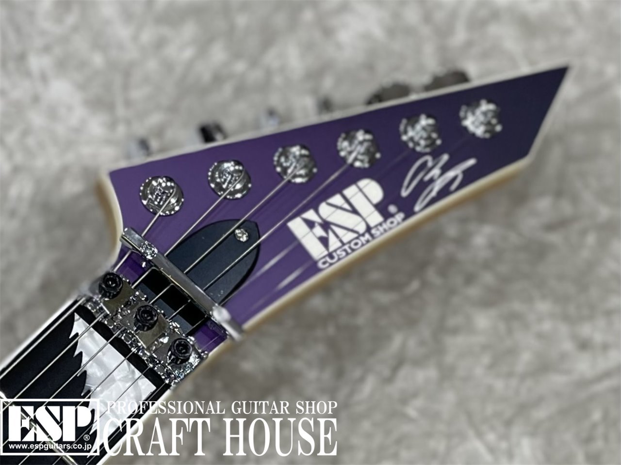 【即納可能】ESP ALEXI RIPPED / Purple Fade Satin w/Ripped Pinstripes　渋谷店