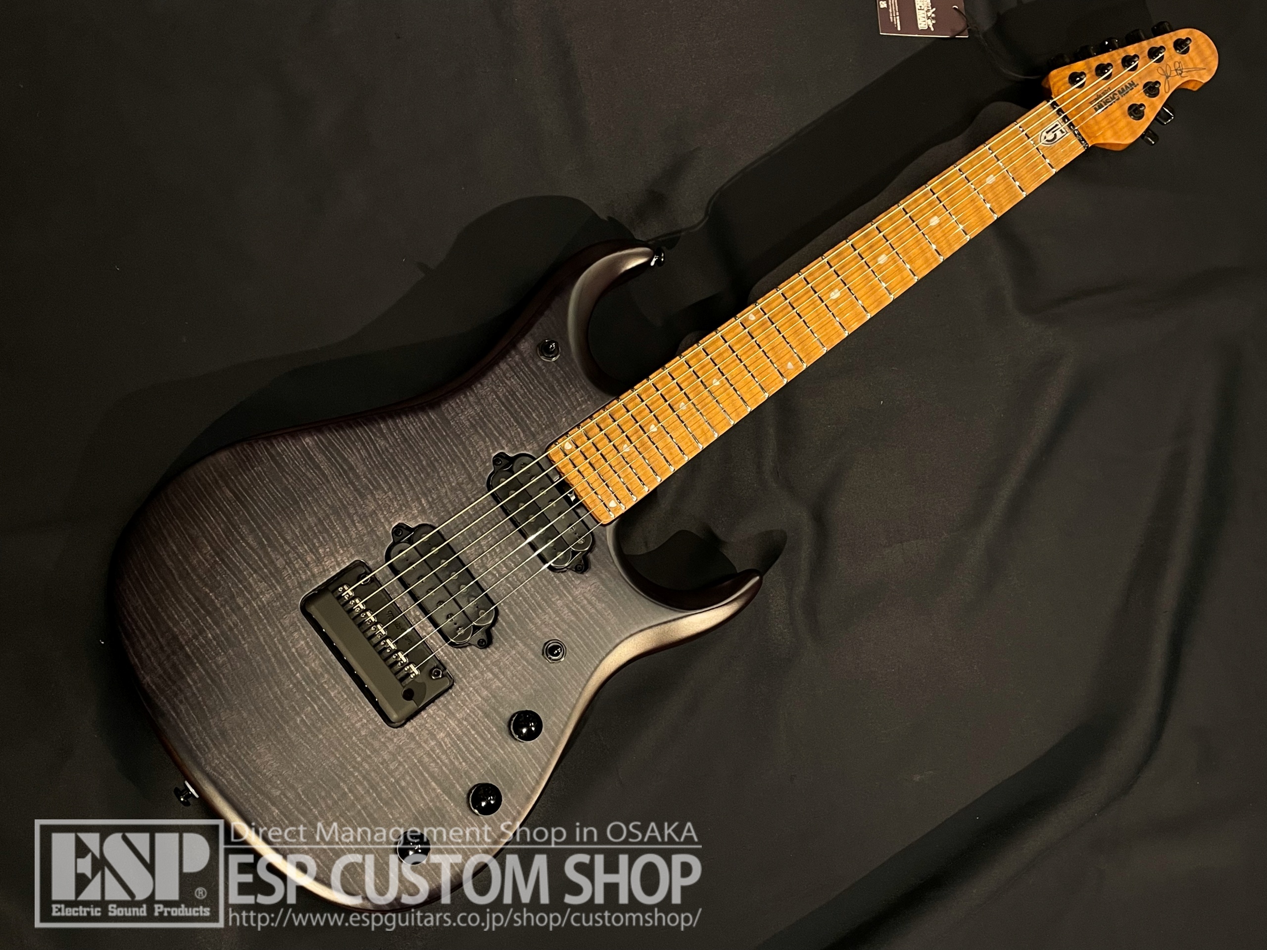 【即納可能】MUSIC MAN(ミュージックマン)  JP15 7 strings M /Flame Trans Black Burst　大阪店