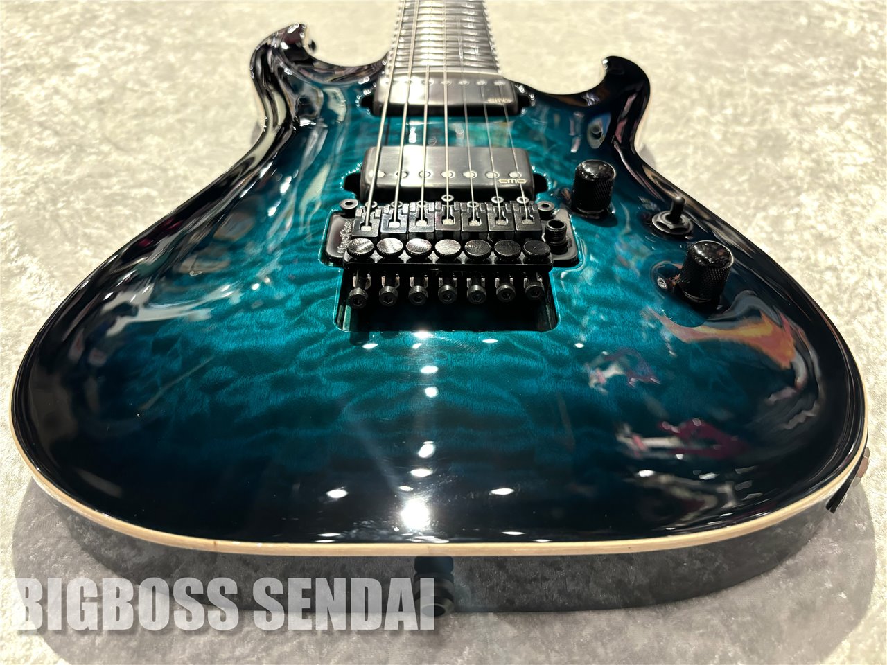 【即納可能】E-II(イーツー) HORIZON FR-7 QM / Black Turquoise Burst仙台店