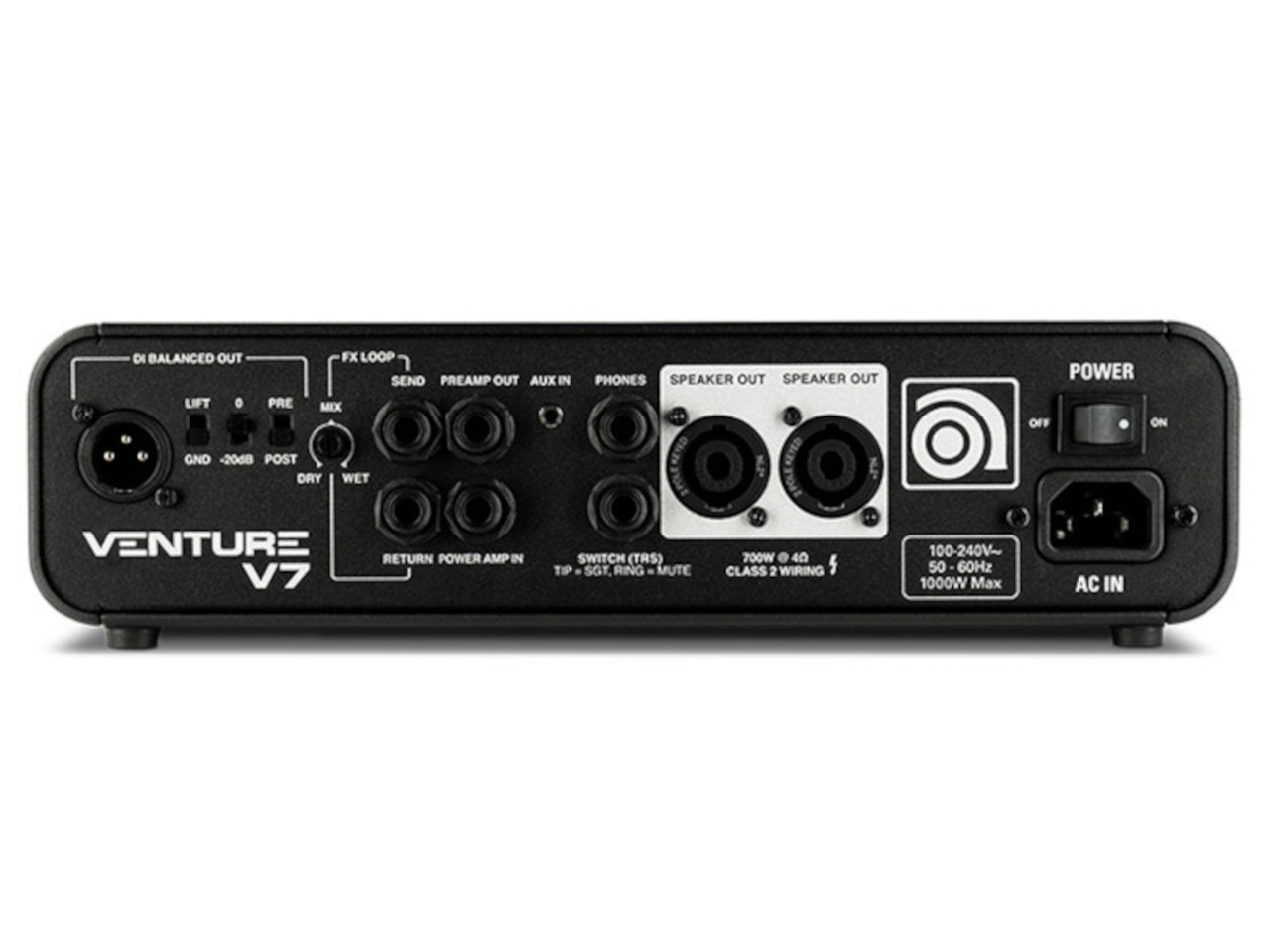【お取寄せ商品】<br>Ampeg VENTURE V7 700W <br> (ベースアンプヘッド)
