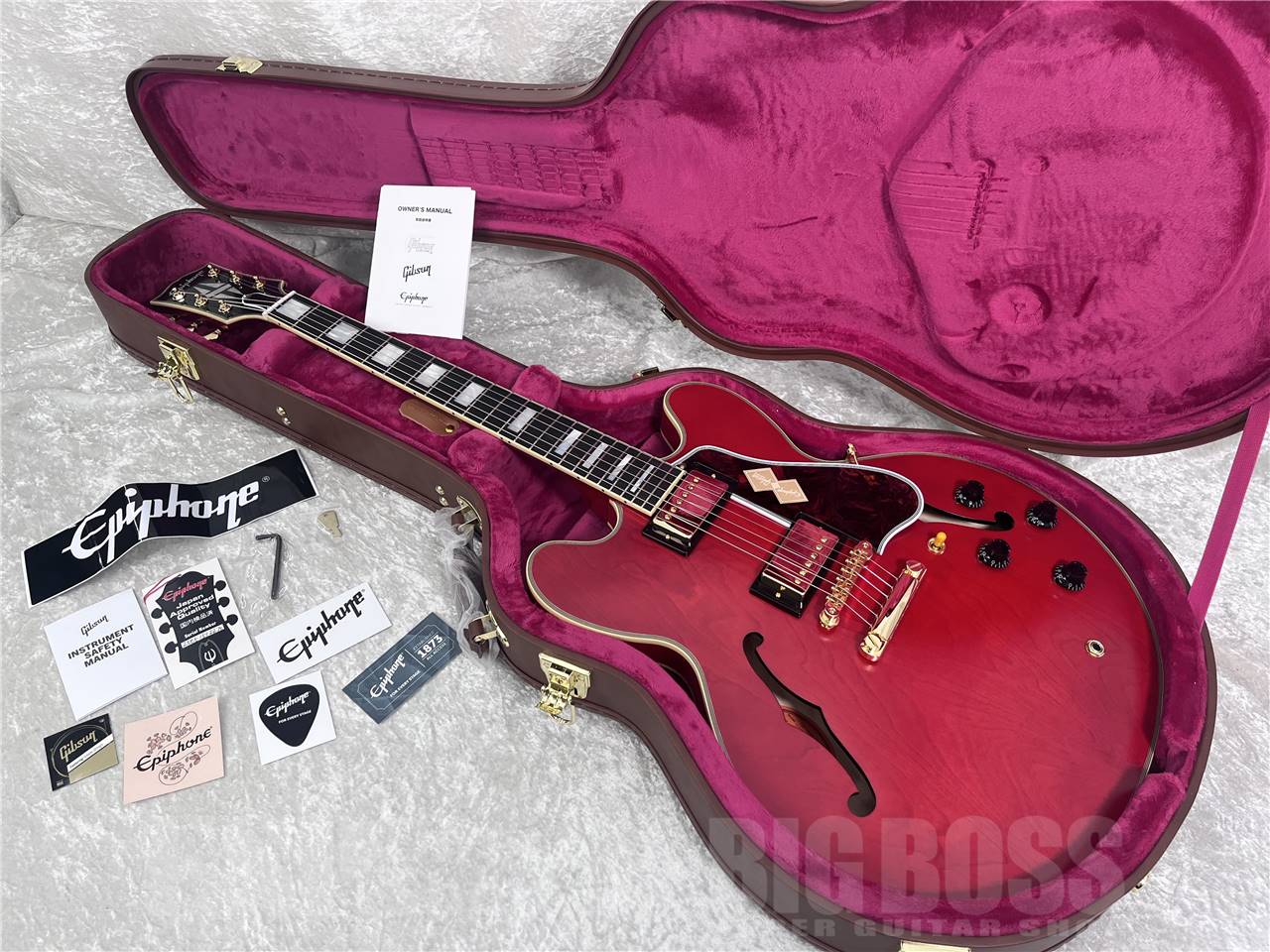 【即納可能】Epiphone ( エピフォン ) Inspired by Gibson Custom ES-355/Cherry (セミアコースティックギター) お茶の水駅前店・別館