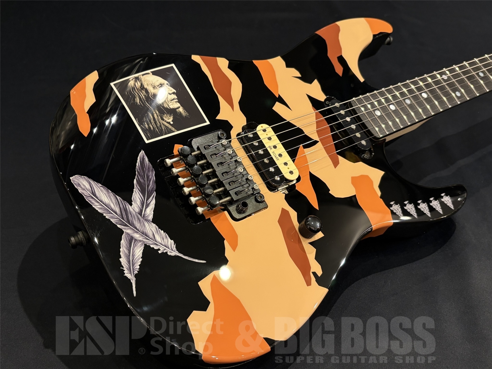 【即納可能】ESP(イーエスピー) GL DESERT EAGLE / Black w / Desert Eagle Graphic 【George Lynchモデル】 京都店 - 2