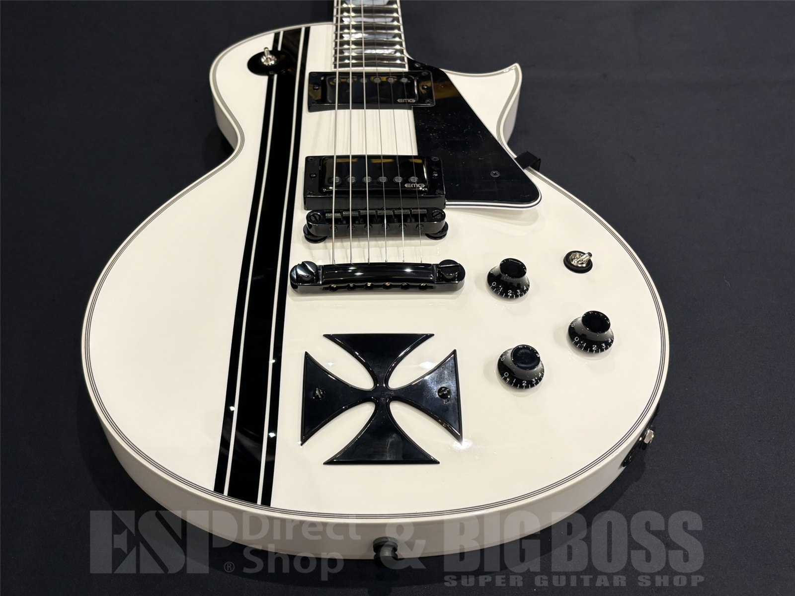 【即納可能】ESP(イーエスピー)IRON CROSS / Snow White w/Stripes Graphic 【James Hetfield Model】京都店 - 7