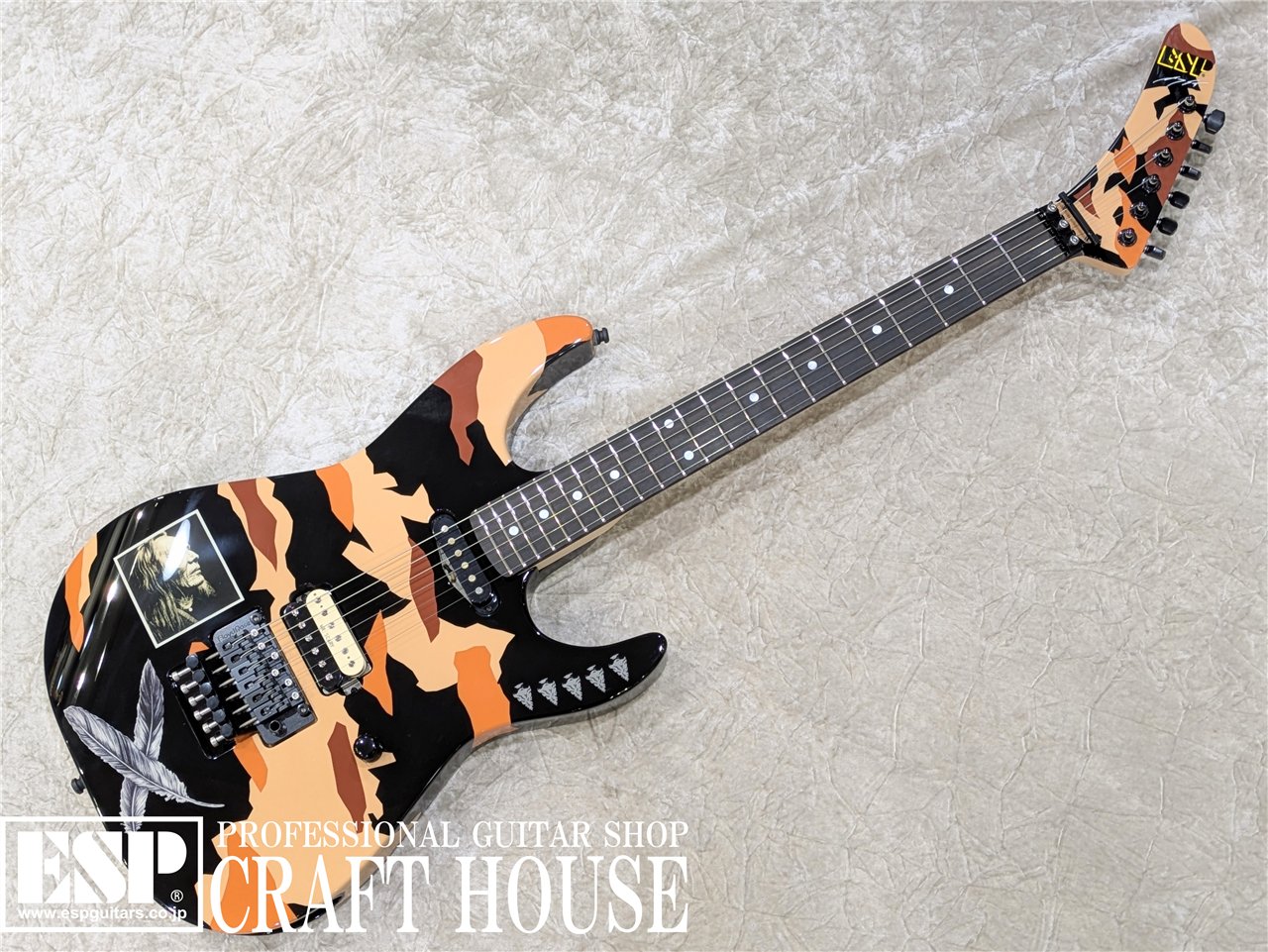 【即納可能】George Lynch Signature Model / ESP GL DESERT EAGLE / Black w/Desert Eagle Graphic  渋谷店