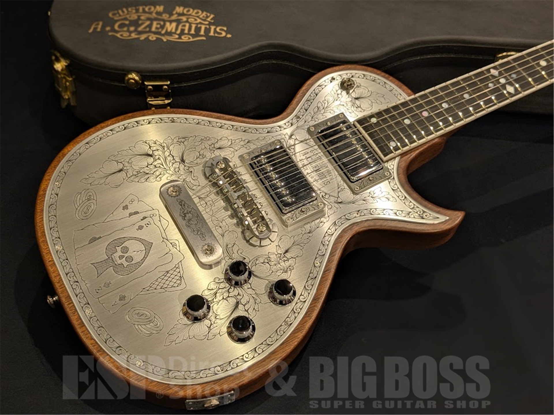 【即納可能】Zemaitis(ゼマイティス) MFG-AC-24 Aces & Eights / Natural 京都店