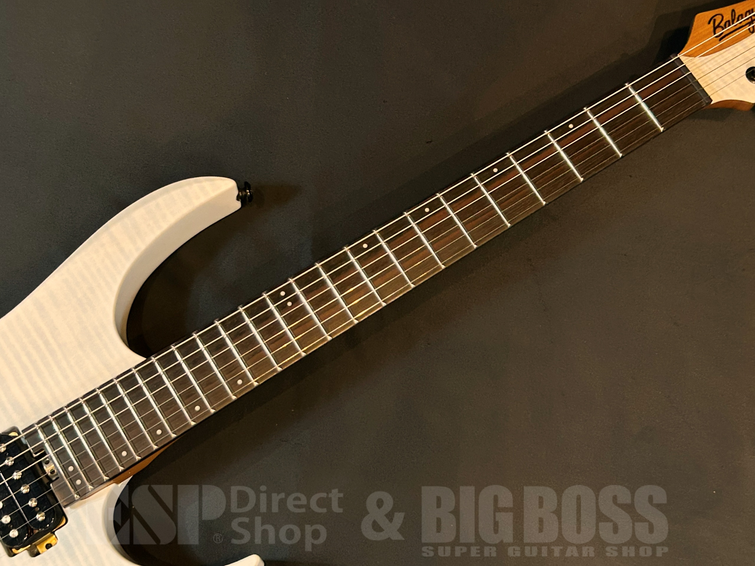 【即納可能】Balaguer Guitars(バラゲールギターズ)  Diablo Standard with Hipshot Hardtail Bridge / Satin Trans White　大阪店 - 4
