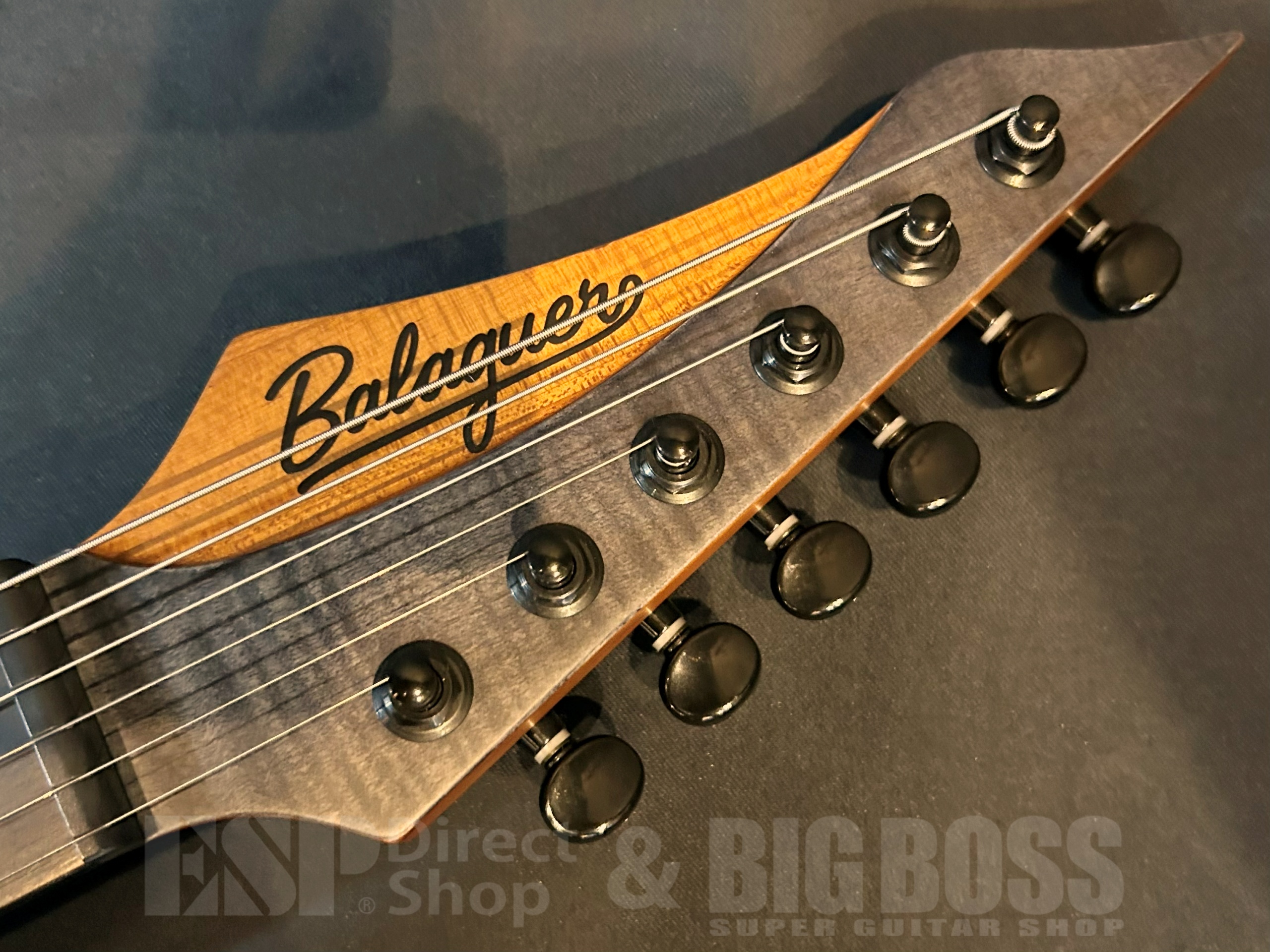 【即納可能】Balaguer Guitars(バラゲールギターズ)  Diablo Standard with Hipshot Hardtail Bridge / Satin Trans Black　大阪店 - 5