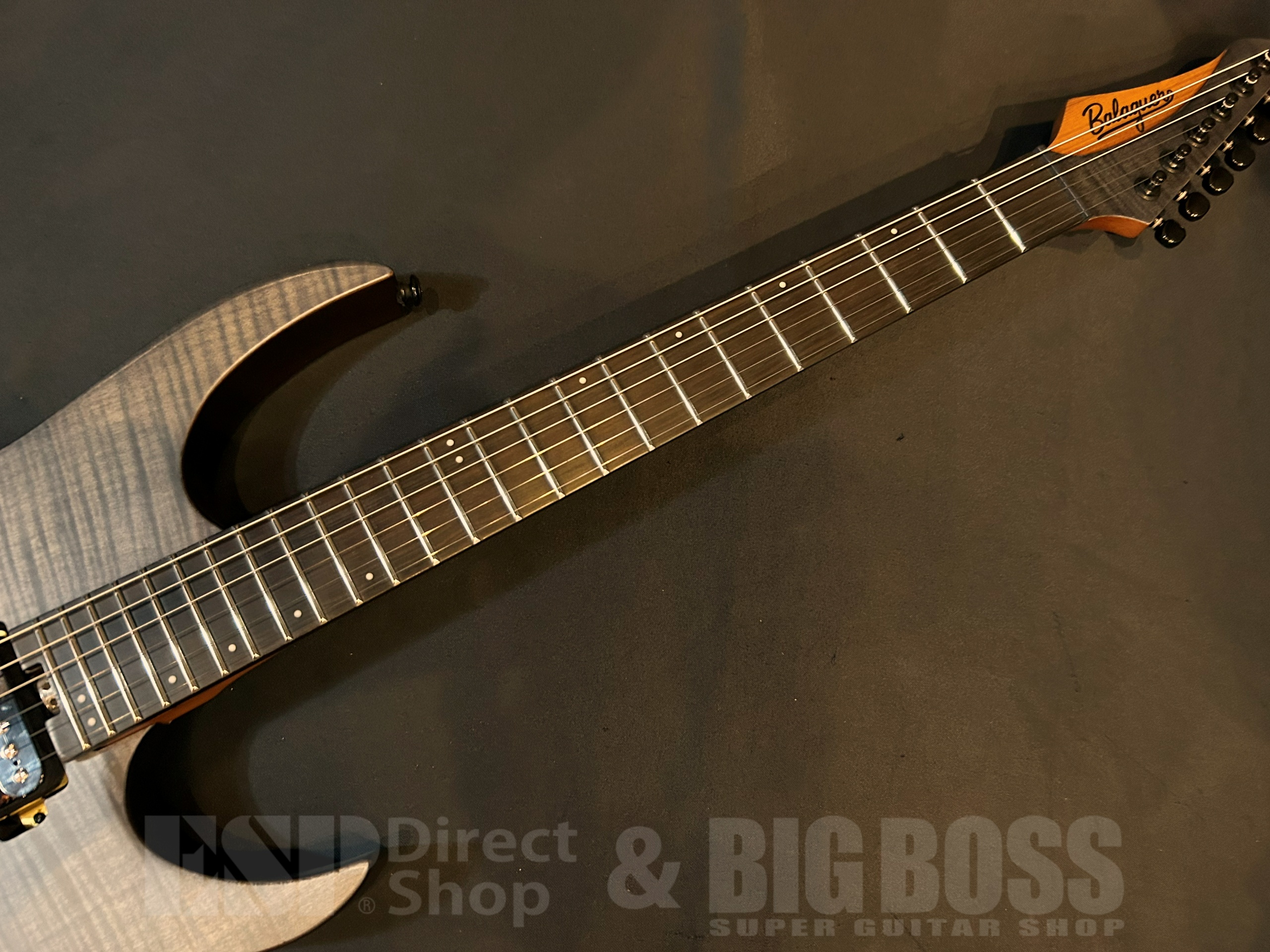 【即納可能】Balaguer Guitars(バラゲールギターズ)  Diablo Standard with Hipshot Hardtail Bridge / Satin Trans Black　大阪店 - 4