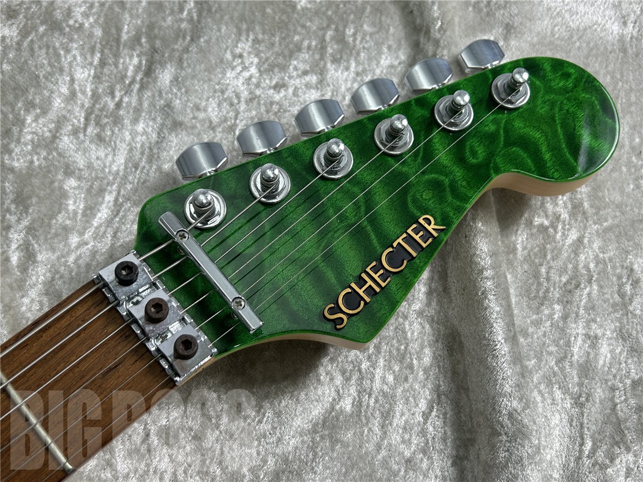 エレキギター シェクター schecter 緑 グリーン ヘルレイザー - エレキ 