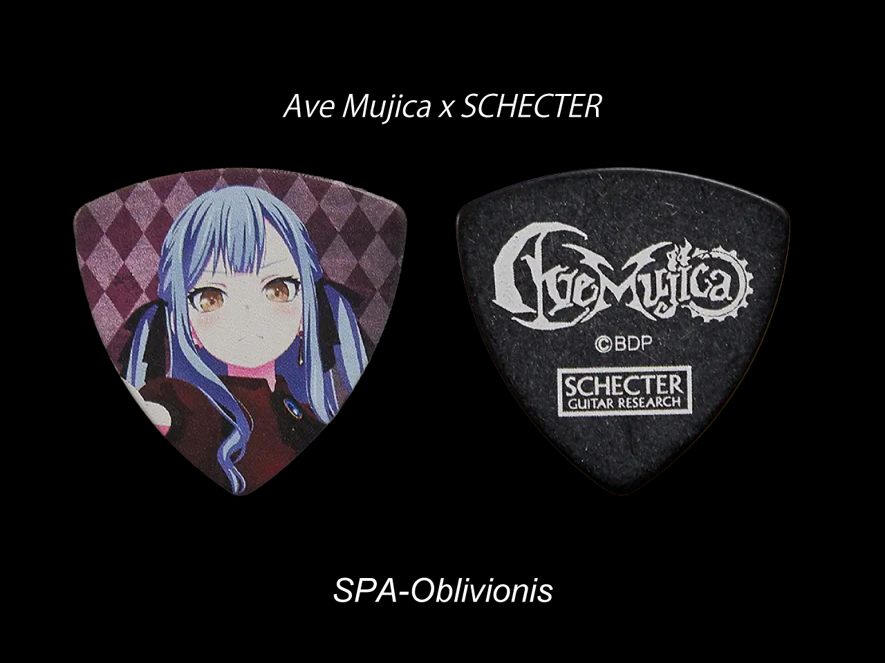 【SCHECTER×バンドリ！ ガールズバンドパーティ！ コラボレーション】Ave Mujica キャラクターピック / SPA-Oblivionis (オブリビオニス/豊川祥子)