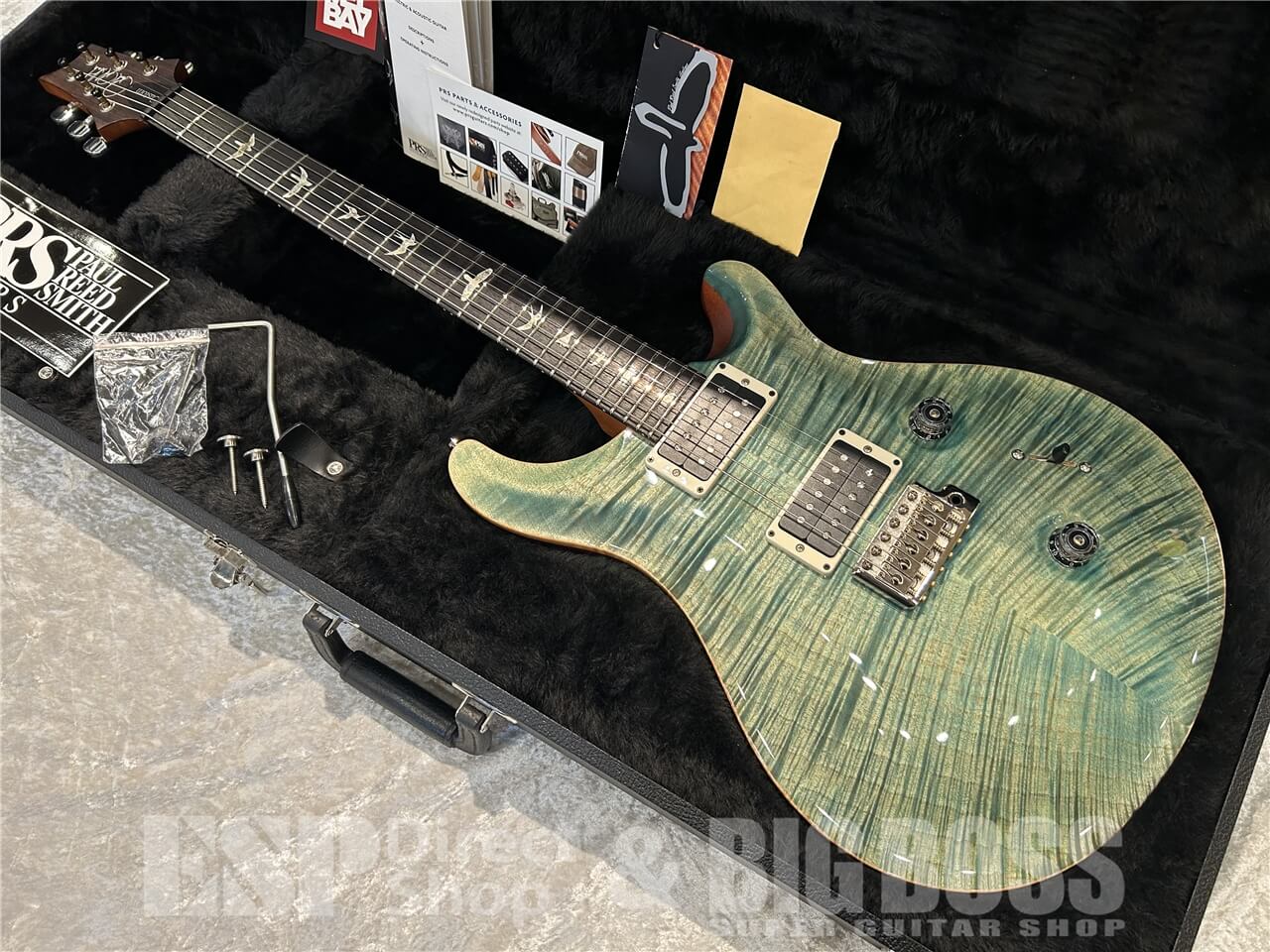【即納可能/お客様委託品】PRS（ピーアールエス）Custom 24 10 Top Pattern Regular Neck / Aquabluex 仙台店 - 9