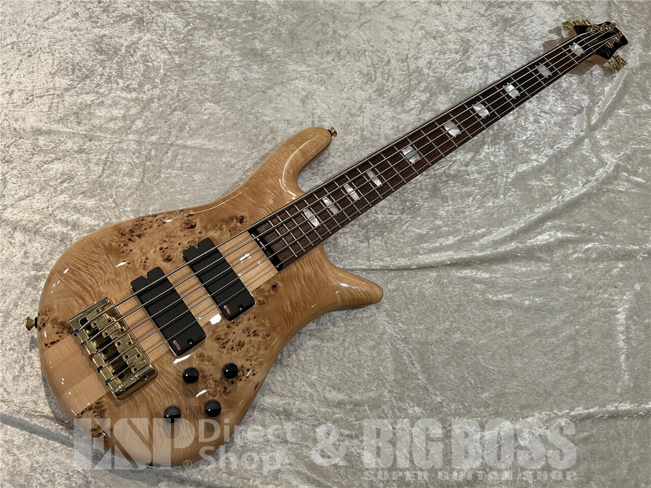 【即納可能/OUTLET】Spector(スペクター)Euro LX Neck-Thru 5 String Poplar Burl / Natural Gloss 仙台店