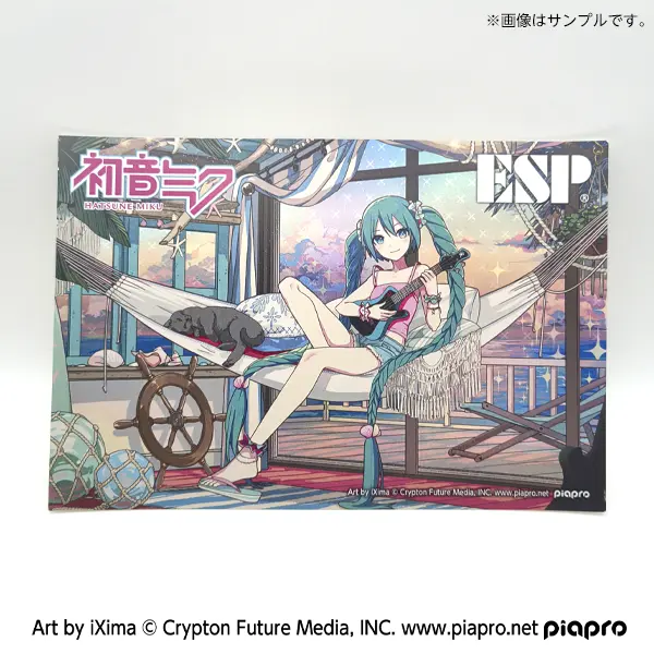【マジカルミライ2026】ESP×初音ミク ウクレレイラスト ホログラムポストカード