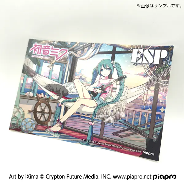 【マジカルミライ2026】ESP×初音ミク ウクレレイラスト ホログラムポストカード - 2