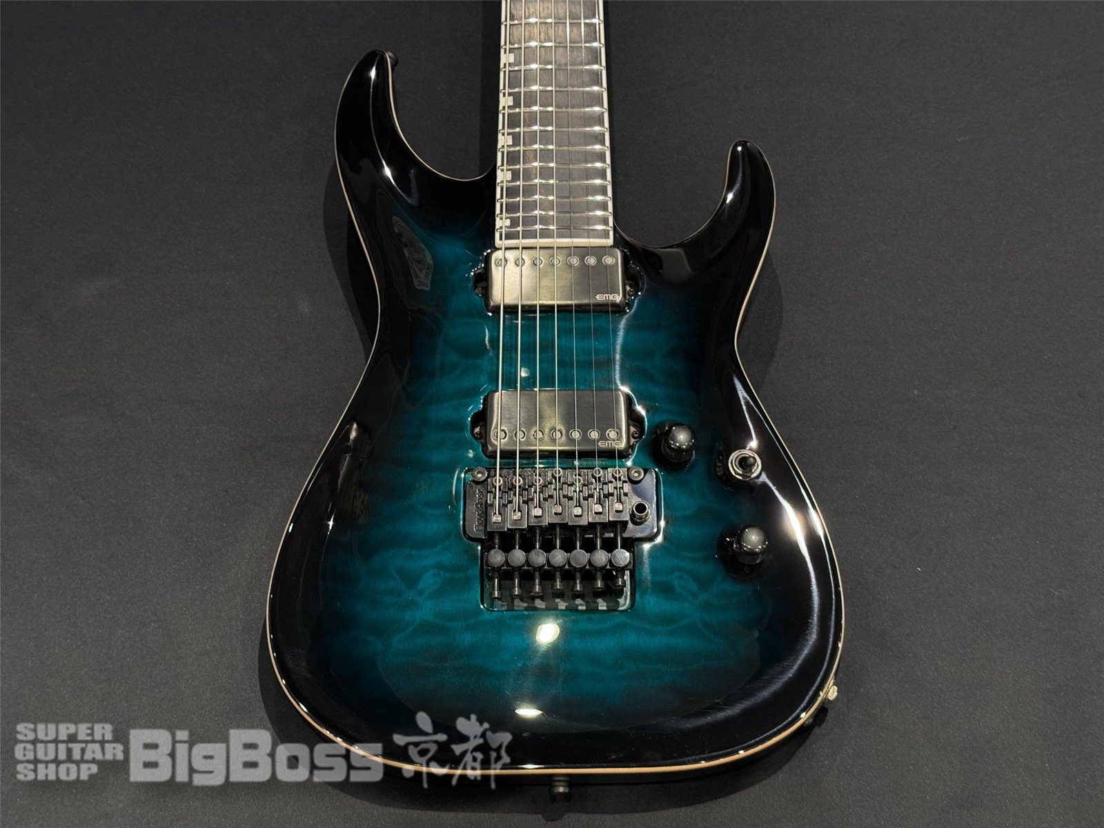 【即納可能】E-II (イーツー) HORIZON FR-7 QM / Black Turquoise Burst 京都店