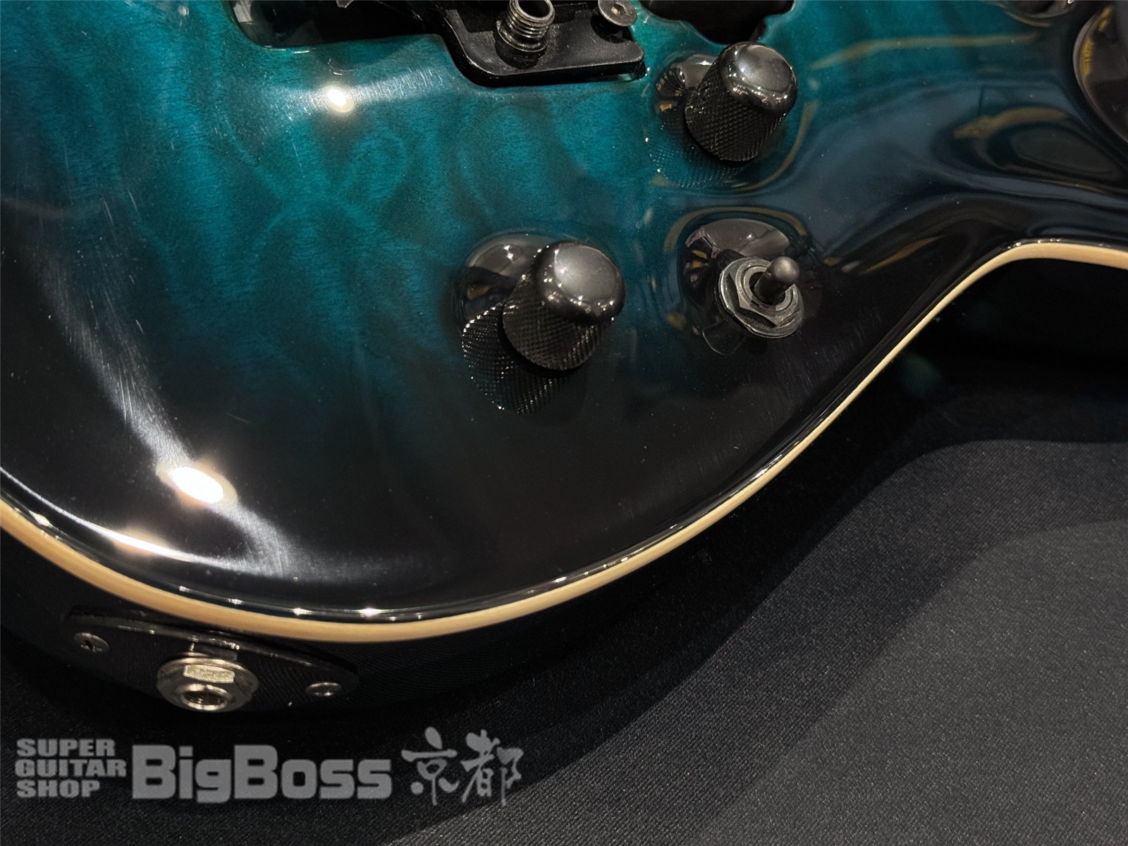 【即納可能】E-II (イーツー) HORIZON FR-7 QM / Black Turquoise Burst 京都店