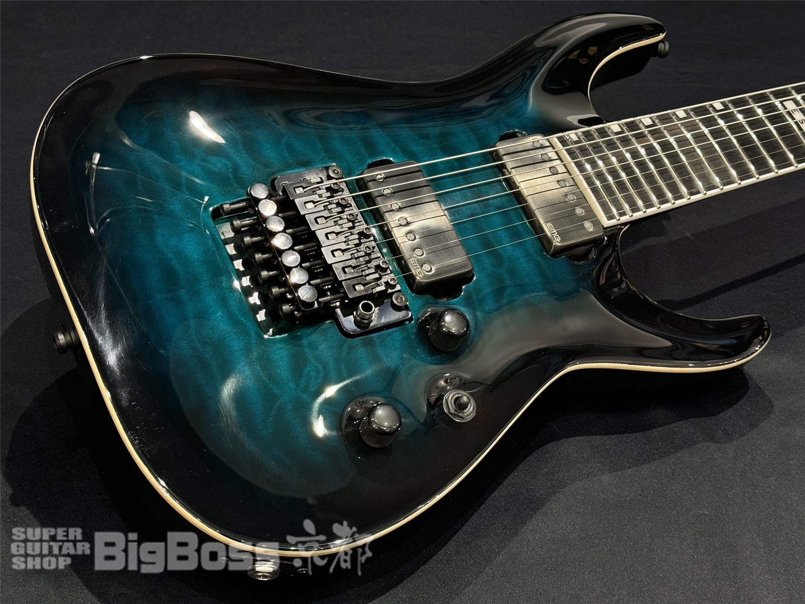 【即納可能】E-II (イーツー) HORIZON FR-7 QM / Black Turquoise Burst 京都店