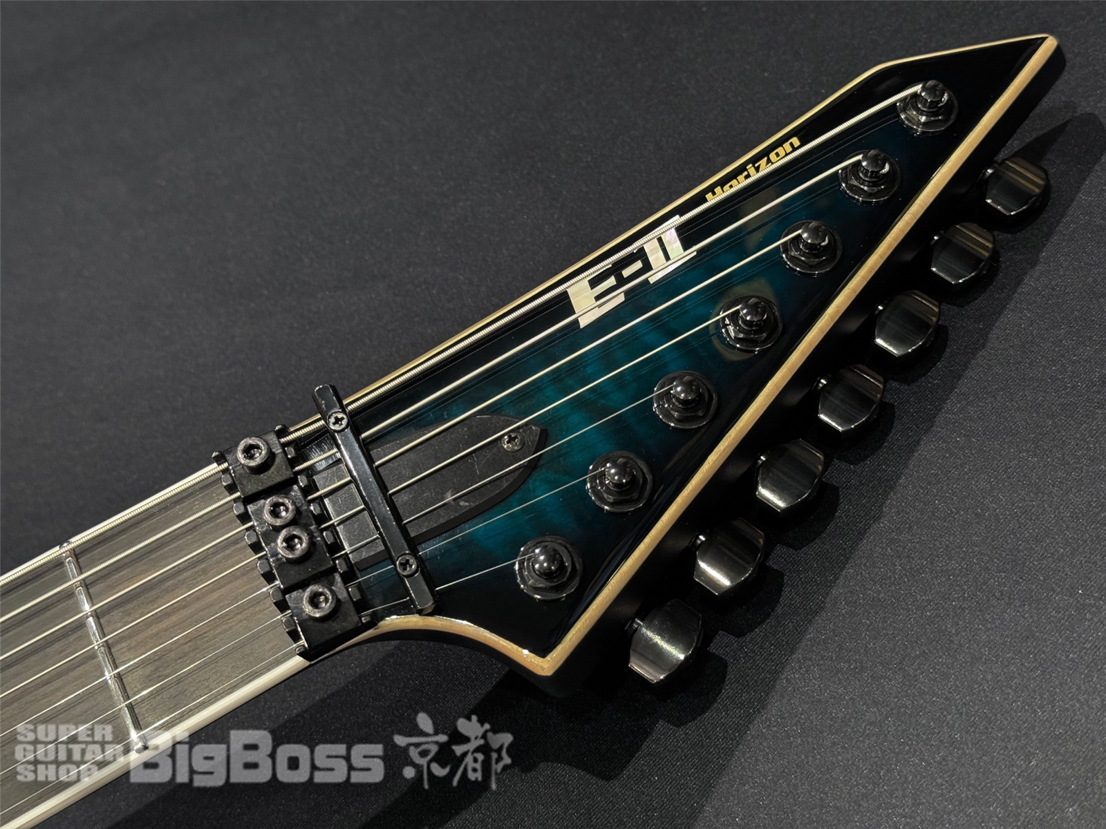 【即納可能】E-II (イーツー) HORIZON FR-7 QM / Black Turquoise Burst 京都店