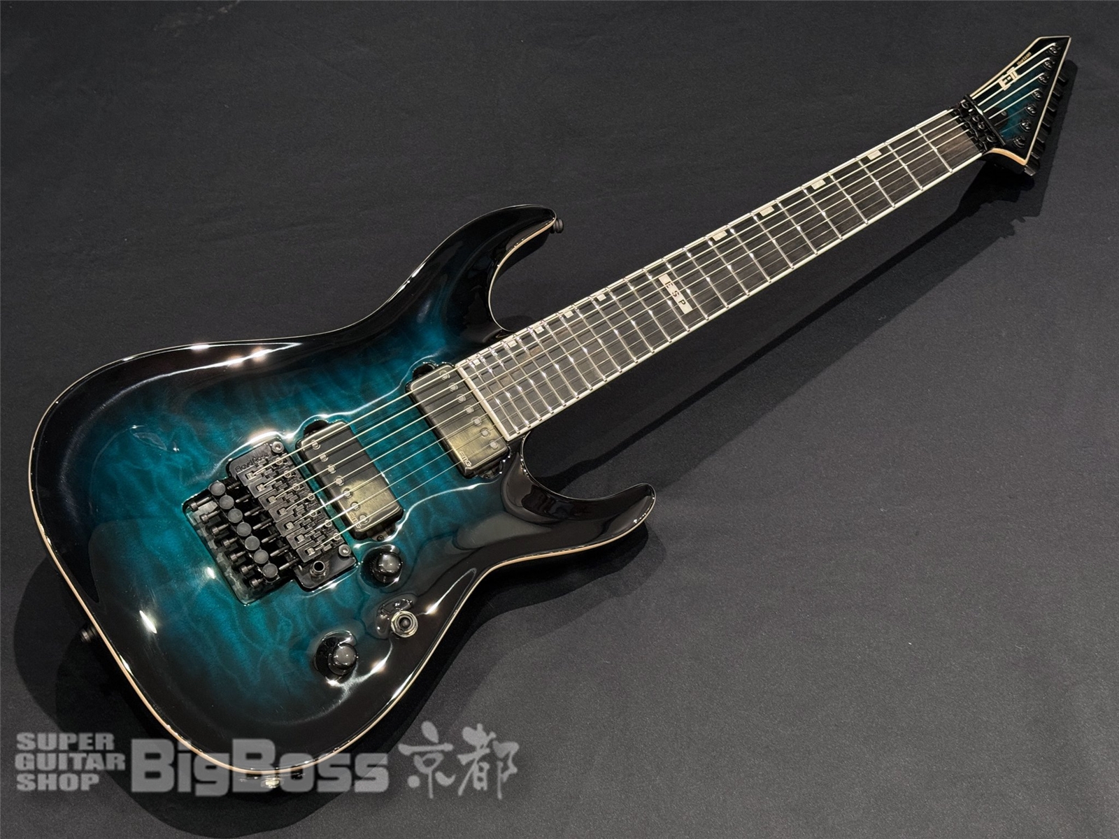 【即納可能】E-II (イーツー) HORIZON FR-7 QM / Black Turquoise Burst 京都店