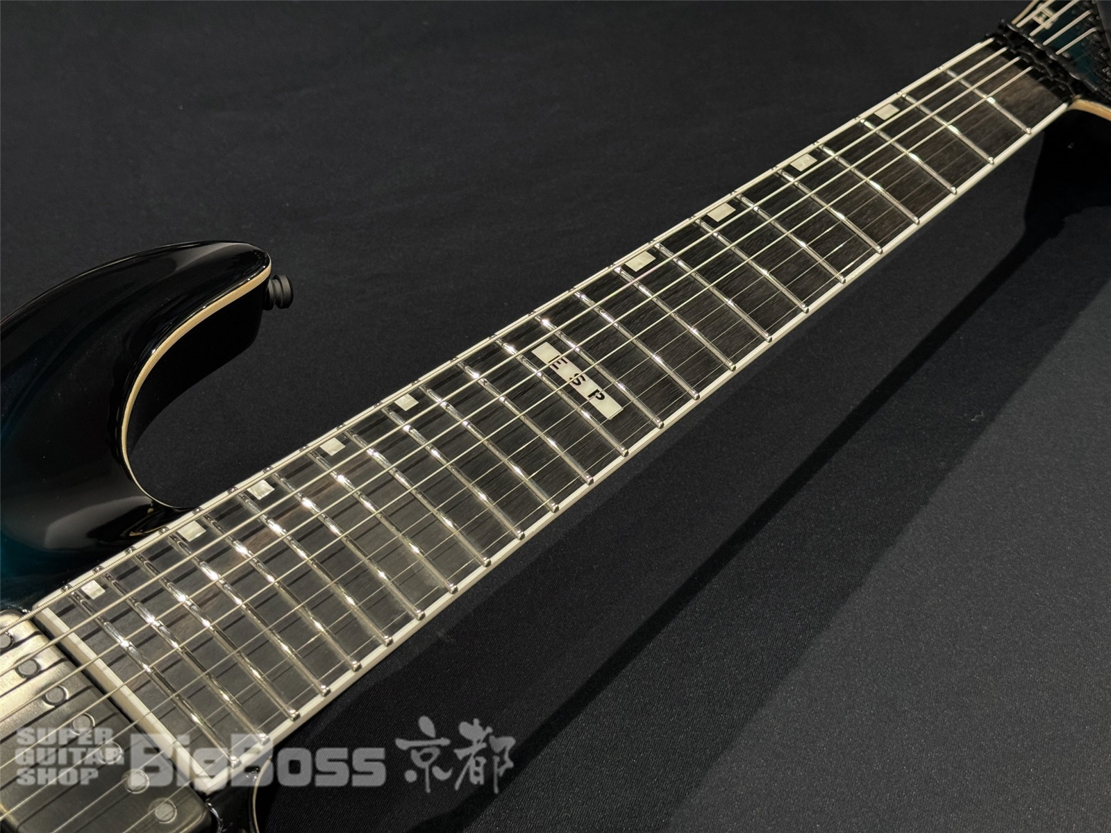 【即納可能】E-II (イーツー) HORIZON FR-7 QM / Black Turquoise Burst 京都店