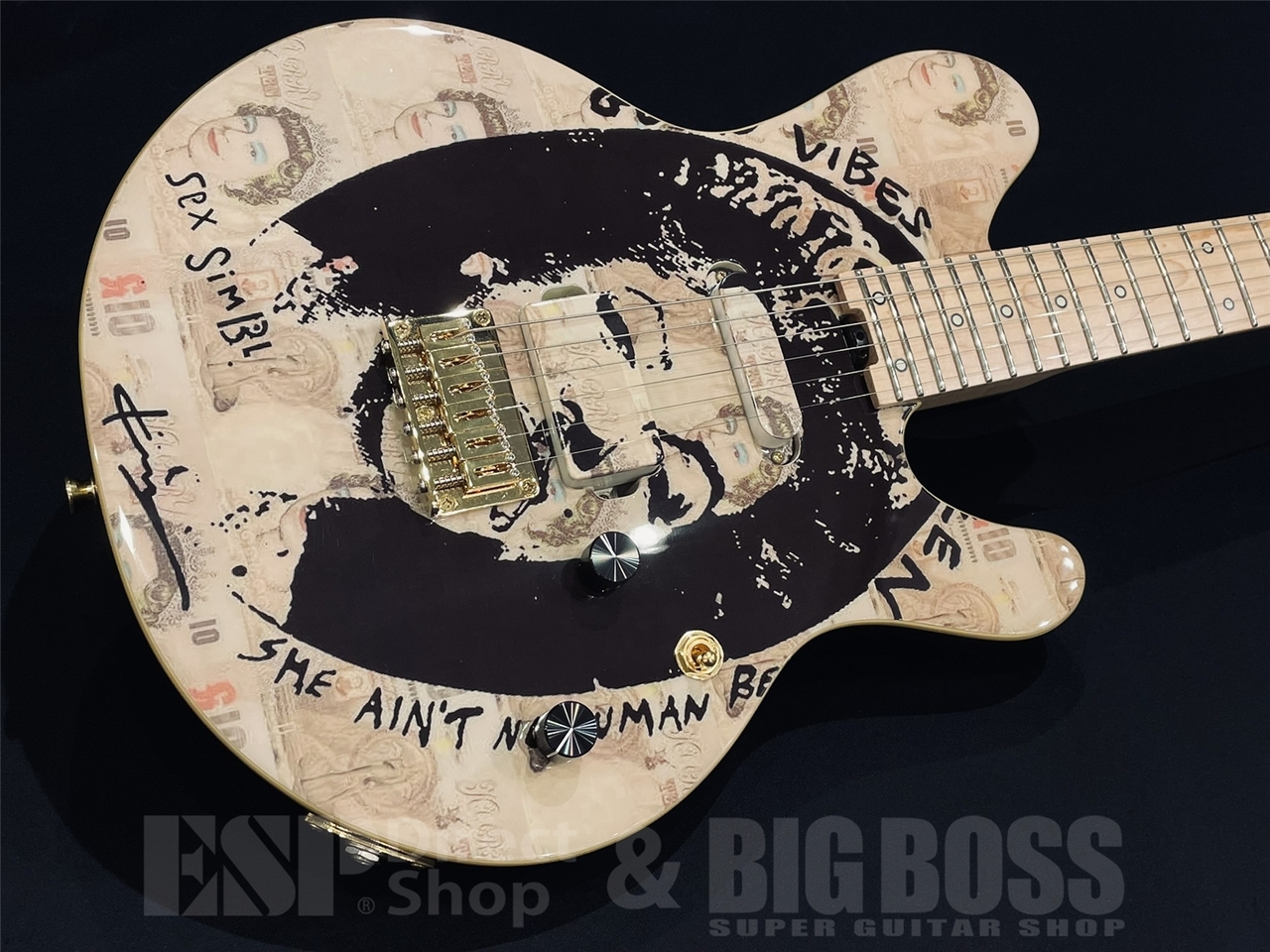 【即納可能/USED】STELLA GEAR (ステラギア) GLAMBELLY GUITAR / GOOD VIBES / Art Direction and Design by kurry. (L’Arc~en~Ciel / tetsuyaモデル) 京都店 - 2