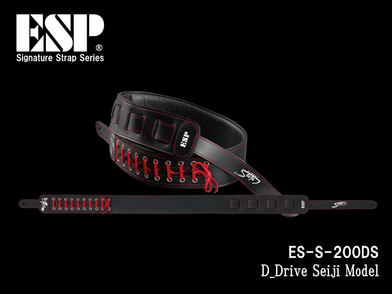 【受注生産】ESP(イーエスピー) Signature Strap Series ES-S-200DS (D_Drive/Seiji Model)