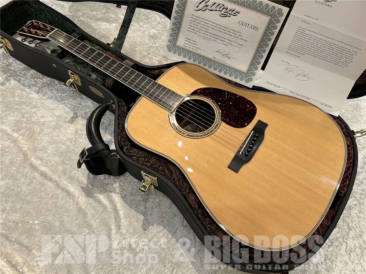 【即納可能/お客様委託品】Collings(コリングス)D-3H Custom Order Brazilian Rosewood 5a 柾目杢 / Natural 仙台店 - 9
