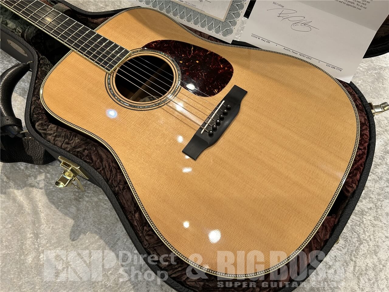 【即納可能/お客様委託品】Collings(コリングス)D-3H Custom Order Brazilian Rosewood 5a 柾目杢 / Natural 仙台店 - 10