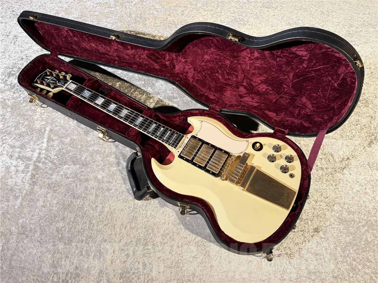 【即納可能/お客様委託中古品】GIBSON CUSTOM SHOP(ギブソンカスタムショップ) 2006 Historic Collection SG Custom Maestro (Polaris White) 札幌店 - 9