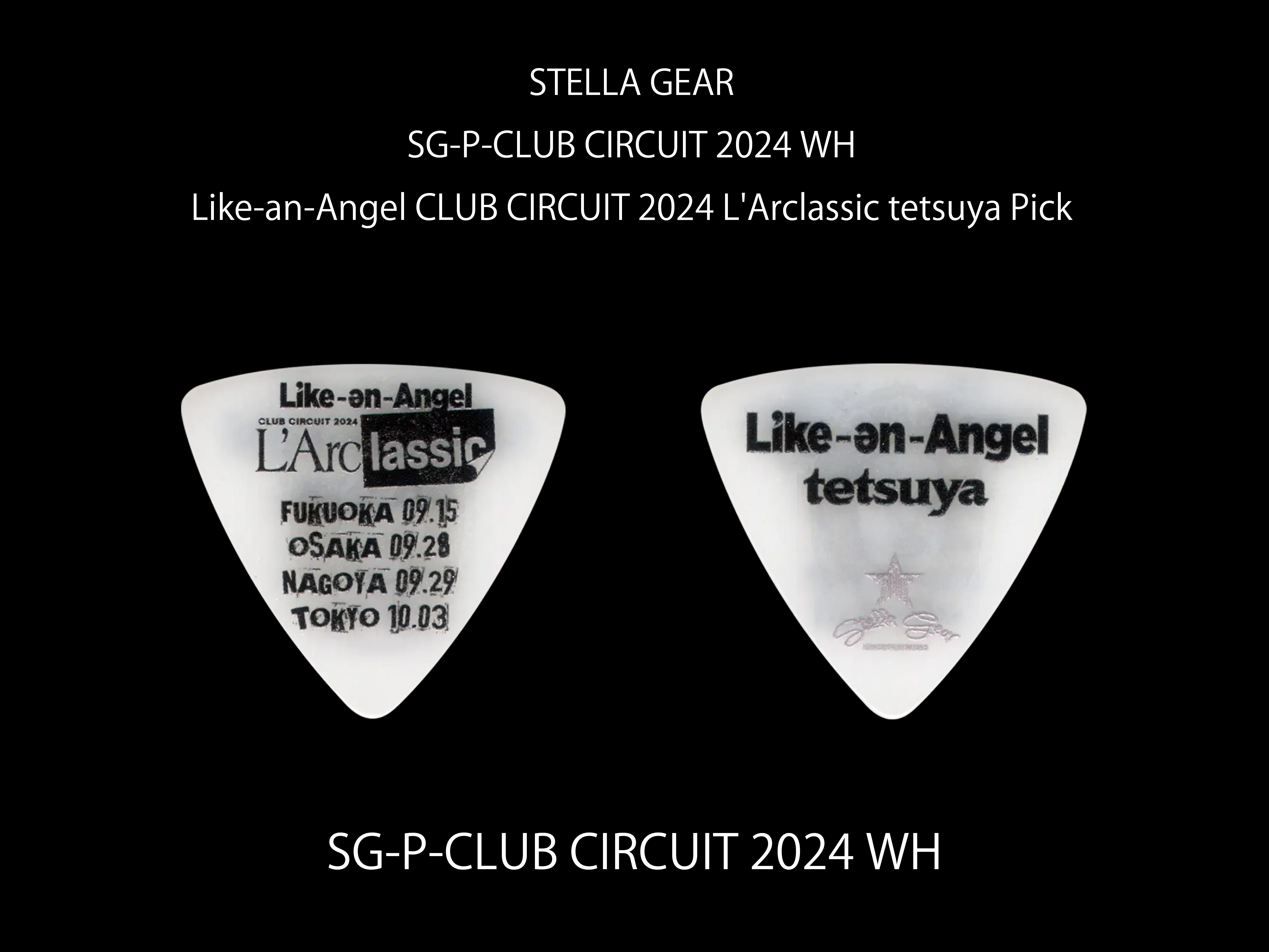 STELLA GEAR(ステラギア) Artist Pick Series SG-P-CLUB CIRCUIT 2024 WH (tetsuyaモデル)