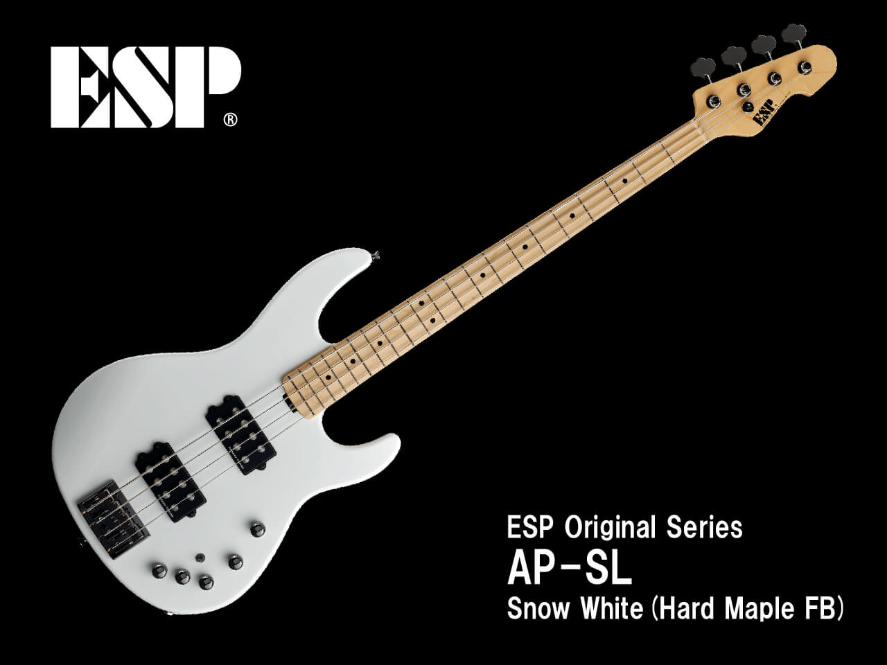 【受注生産】ESP(イーエスピー) AP-SL / Snow White (Hard Maple FB)